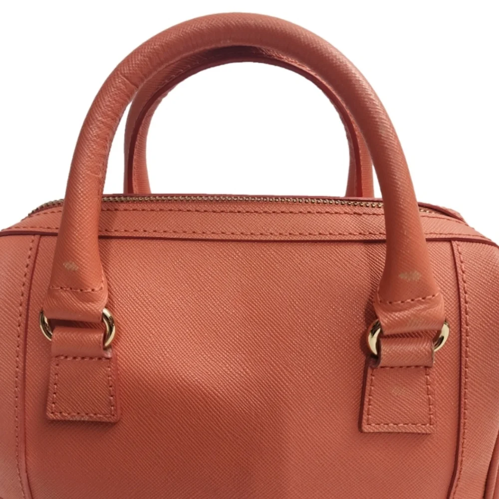 Authentic orange Burberry blue label leather mini boston 2-way bag - Picture 4 of 11